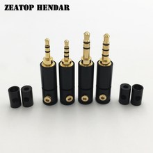 5Pcs 2.5 / 3.5 mm 3 / 4 Pole Stereo Male Jack 2.5mm 3.5mm Audio Plug Connector DIY Solder Adapter for 2mm 4mm 6mm Cable 2024 - buy cheap