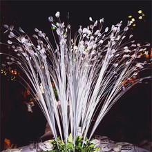 Flores artificiales para decoración de bodas, hierba de pavo real, accesorios florales, hierba de Fénix, hoja de caña, cebolla, hierba, novedad 2024 - compra barato