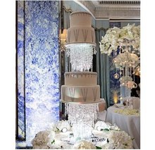 Dia 25&30&35CM/Lot Acrylic Crystal Wedding Cake Stand / Flower Stand Wedding Centerpiece/ Event & Party Pillar Table Decoration 2024 - buy cheap