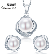 Dainashi 925 sterling silver jewelry set earring/necklace pearl jewelry for women sterling-silver-jewelry sets with gift box 2024 - buy cheap