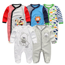 Bodysuit Baby Girl Clothes Newborn Clothing Sets Baby Boy Clothes Long Sleeve Ropa bebe O-Neck Cotton 5 PCS/lot 2024 - buy cheap