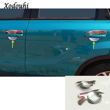 For Suzuki Vitara 2016 2017 2018 2019 Car Body Cover Detector Trims ABS Chrome External Door Bowl Sticks Lamp Frame Armrest 4pcs 2024 - buy cheap