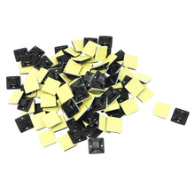 Cheapest 100 Pcs Self Adhesive Cable Tie Mount Base Holder 20 x 20 x 6mm 2024 - buy cheap