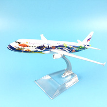 Avión de pasajeros aéreo A320 BANGKOK, modelo de avión GOL 16CM, aleación, juguetes para Navidad regalos para niños 2024 - compra barato