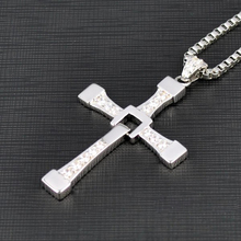Free Customize FAST and FURIOUS Necklace Dominic Toretto's Cross Pendant S925 Sterling Sliver Necklace for Men Jewelry Gift 2024 - buy cheap
