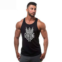 2018 Summer Gyms Fitness Bodybuilding Tank Tops Stringer fashion mens clothing Loose breathable sleeveless shirts Vest 2024 - buy cheap