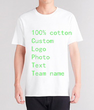 ЕС Размеры 100% хлопка изготовленные на заказ футболка сделает Вас эскиз вашего логотипа текстовые фотографии летние футболки Бумага рубашка для Для мужчин 2024 - купить недорого