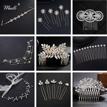 Miallo Rhinestone Hairpins for Bride Hair Combs Clips Women Wedding Hair Jewelry Crystal Headpieces Bridal Head Accessories 2024 - buy cheap
