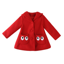 Girls'Clothes Coat Fall and Winter 2018 New Girls' Clothes Big Eye Pocket  Girls Kids Jacket 3-12 Ages  Kid Autumn Clothes 2024 - buy cheap