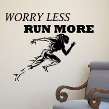 Motivational slogan gym wall stickers removable vinyl customizable slogan fitness running wall stickers 3A07 2024 - buy cheap