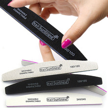 1PC Nail Files Size 100/180/240 Sanding Buffer Block Pedicure Manicure Polish Beauty Tools Double Side Professional Nail Care 2024 - buy cheap
