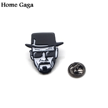 Homegaga Breaking Bad Walter белые diy цинковые булавки для галстука броши для рюкзака, одежды для мужчин и женщин шляпа Декоративные значки медали D1518 2024 - купить недорого