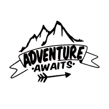 15*10.3cm Adventure Awaits Mountains Shot travel Mountains Laptop Car Sticker Novelty JDM Drift Vinyl Decal 2024 - buy cheap
