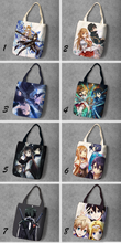 IVYYE Sword Art Online Fashion Anime Foldable Canvas Shopping Bag Casual Shoulder Bags Customized Tote Handbag Lady Girls New 2024 - buy cheap
