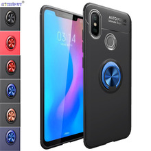 Funda trasera suave para Xiaomi Mi A2, Funda con anillo de Metal A prueba de golpes, soporte para coche, MiA2, Silicona 2024 - compra barato