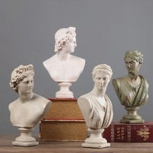 European and American style creative character sculpture art model, home desk decoration, broken arm Venus, David, Anna 2024 - buy cheap