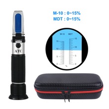 Hand refractometer emulsion concentration tester 0-15% anti-rust cutting tester mine oil refractometer 2024 - buy cheap