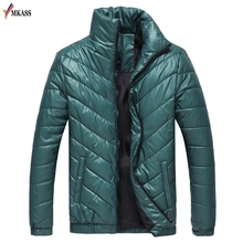 Jaqueta e casaco masculino de inverno, jaqueta quente e acolchoada de algodão para homens, 2018 2024 - compre barato