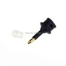 Toslink mini adaptador de fibra ótica e áudio, cabo de conexão com 3.5mm 2024 - compre barato