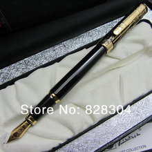 FREE SHIPPING PICASSO 902 BLACK AND GOLDEN 22KGP MEDIUM NIB FOUNTAIN PEN DREAM WITH ORIGINAL BOX 2024 - buy cheap