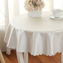 Tablecloth cloth tablecloth fabric round table home European table cloth waterproof oil-proof anti-scalding disposable hotel  3 2024 - buy cheap