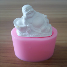 Chinese Buddha Design Soap Molds Silicone Candle Molds Chocolate Mold Fondant Mold 2024 - buy cheap