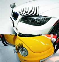 rete Car Stickers eyelash design Decal cover/anti scratch for body Light brow front back bumper 2024 - buy cheap