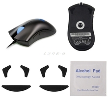 2 conjuntos de 0.6mm mouse computador com fio pés patins mouse pads para razer deathadder mouse patins 2024 - compre barato