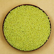 80 g/lote de cuentas espaciadoras sueltas de semilla de vidrio de 2mm, color neón amarillo, para fabricación de joyas y CN-B00-24 artesanal DIY 2024 - compra barato
