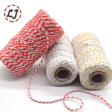 wholesale 100meters/roll 2ply Bakers Twine String Cotton Cords Rope for home handmade Christmas gift packing Craft Projects DIY 2024 - buy cheap