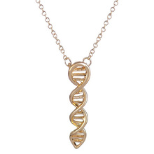 Wholesale 10Pcs New DNA Box Long Pendants Biology Molecule Necklace Mix Lots Link Chain Science Jewelry for Women Men 2024 - buy cheap
