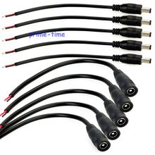 5pairs DC Power Male And Female Plug Connector Cable 5.5x2.1mm for 3528 5050 LED Strip Free Shipping 2024 - buy cheap