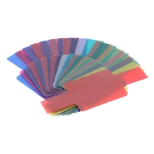 New 20 Color Photographic Color Gel Filter Cards Set Flash Speedlite for Canon Nikon 2024 - buy cheap