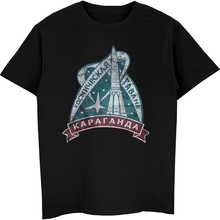Ussr New T-shirt Soviet Space Programm Cosmodrome Space Harbor Karaganda Shirt Summer New Men Cotton T Shirt Harajuku Streetwear 2024 - buy cheap