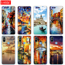 Silicone Cover Case For Xiaomi Mi 8 8SE A1 A2 5 5S 5X 6 Mi5 MI6 NOTE 3 MAX Mix 2 2S Italy night  venice landscape 2024 - buy cheap