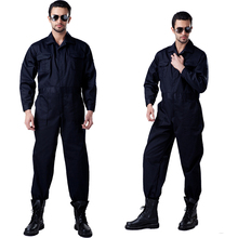 High Quality men's  long sleeve workwear work coverall twill poly cotton work jumpsuit free shipping 2024 - buy cheap