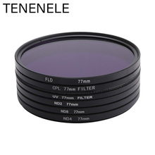 TENENELE-Juego de filtros de cámara UV para Sony, Nikon, Canon, Pentax, 49, 52, 55, 58, 62, 67, 72, 77, 82 MM, ND2/ND4/ND8/FLD/CPL/protección 2024 - compra barato