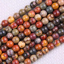 6MM Picasso Stone Round Loose Beads 15.5 Inch Jewelry For Woman Gift Making  A102 2024 - buy cheap