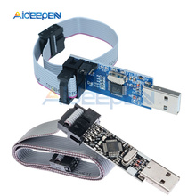 1 conjunto usbasp usbisp avr programador usb isp usb asp atmega8 atmega128 attiny/can/pwm 10pin fio módulo suporte win7 64 azul/preto 2024 - compre barato