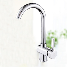 L15980 - Luxury Deck Mounted Chrome Color Zinc Kitchen Sink Faucet 2024 - buy cheap