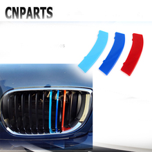 CNPARTS 3D M Стайлинг Автомобильная передняя решетка радиатора, спортивные полосы, защитные наклейки для BMW 3 серии F34 9 бар, аксессуары 2024 - купить недорого