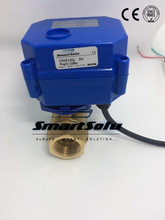 Free shipping 1/2" DN15 DC5V Brass Motorized Ball Valve,2 way Electrical Ball Valve CR-01 Wires 2024 - buy cheap