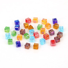 20pcs 8mm Square Shape Austria Crystal Beads Cube Glass Beads Loose Spacer Beads for DIY Jewelry Making 2024 - buy cheap