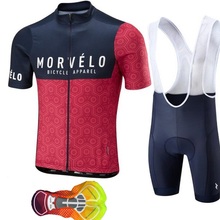 Morvelo-Camiseta de manga corta de ciclismo para hombre, uniforme deportivo para bicicleta de montaña, equipo profesional, 2019 2024 - compra barato