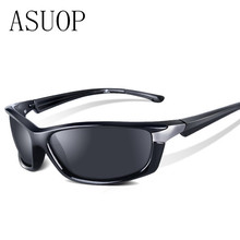 2019 new fashion men's polarized sunglasses classic brand design square ladies sunglasses UV400 retro black driving glasses 2024 - buy cheap