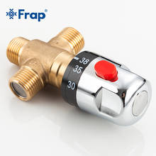 Frap Brass Thermostatic Mixing Valve Bathroom Shower Faucet Temperature Mixer Control Thermostatic Valve Home Improvement Y38058 2024 - buy cheap