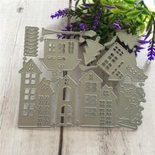 Troqueles de corte de Casa de Navidad, troqueles de álbum de recortes, sellos de Artesanía de Metal en relieve, novedad de 2018, fabricación de tarjetas, decoración 2024 - compra barato