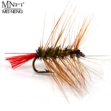 MNFT 10PCS 12# Brown Emeger Nymph Trout Flies Fly Fishing Fly Lure Bugger Wooly Worm Fly Bait Box Bag Package for Option 2024 - buy cheap