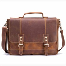 Men's Briefcase Bags 100% Genuine Leather Business Male Handbags Messenger Shoulder CrossBody Vintage Man Travel Laptop Tote Bag 2024 - buy cheap