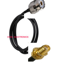 UHF SO-239 hembra a conector SMA, adaptador de enchufe, Cable RG-58, 1m 2024 - compra barato